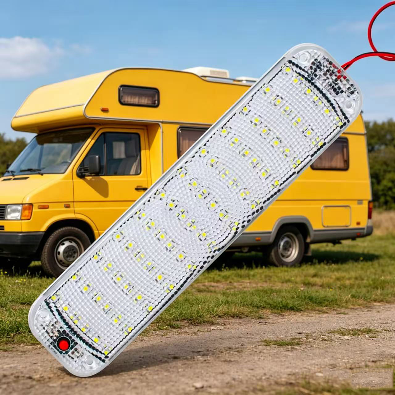 Outdoor Camping Trailer - 72LED Araba İç Aydınlatma Lambası 12-80V