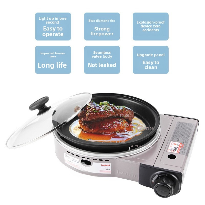 Outdoor Camping Burner - Taşınabilir Rüzgar Geçirmez Gaz Sobası Bütan