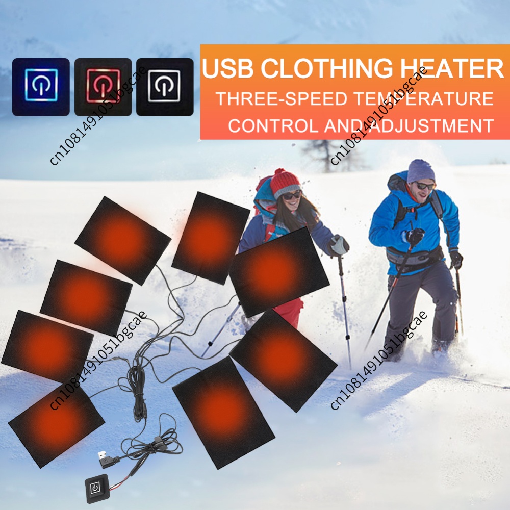 Outdoor Camping Heater - USB Isıtma Pedleri Elektrikli Kumaş Isıtıcı