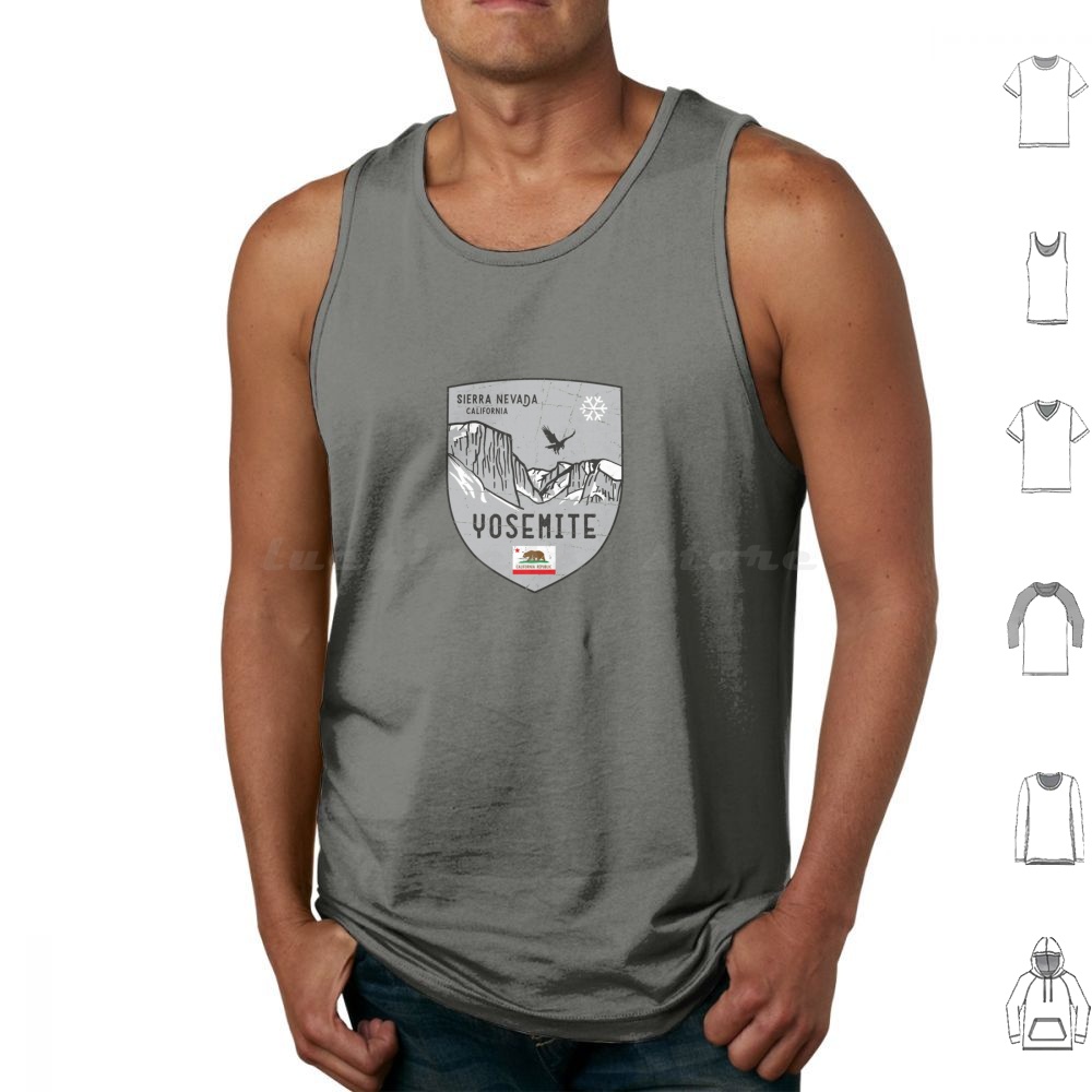 Outdoor Camping Yosemite - Yosemite Kaliforniya Amblemi Atlet Yelek Kolsuz