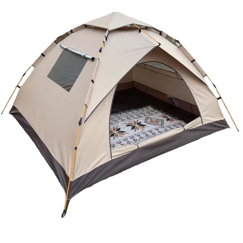 Outdoor Camping Automatic Quick Opening Tent - 3-4 Kişilik Su Geçirmez Kamp Çadırı,