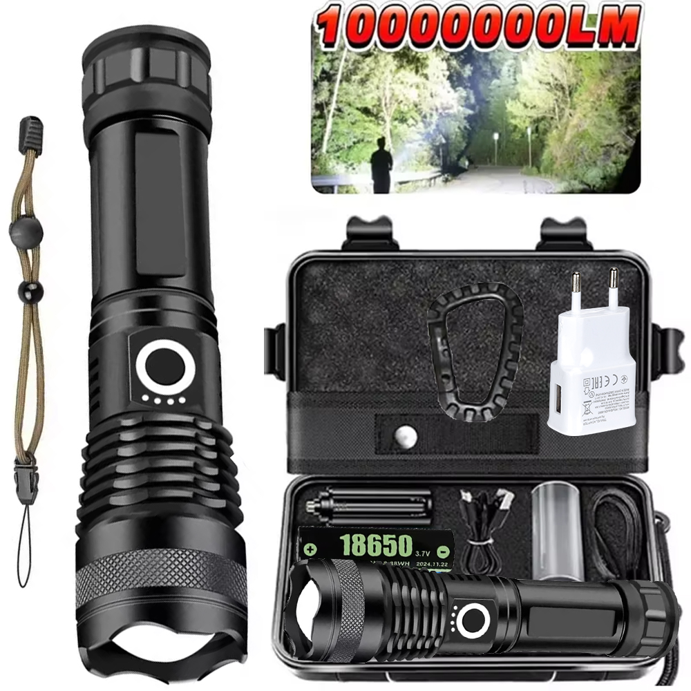 Outdoor Camping And Fishing - Yüksek Güçlü LED El Feneri Şarj