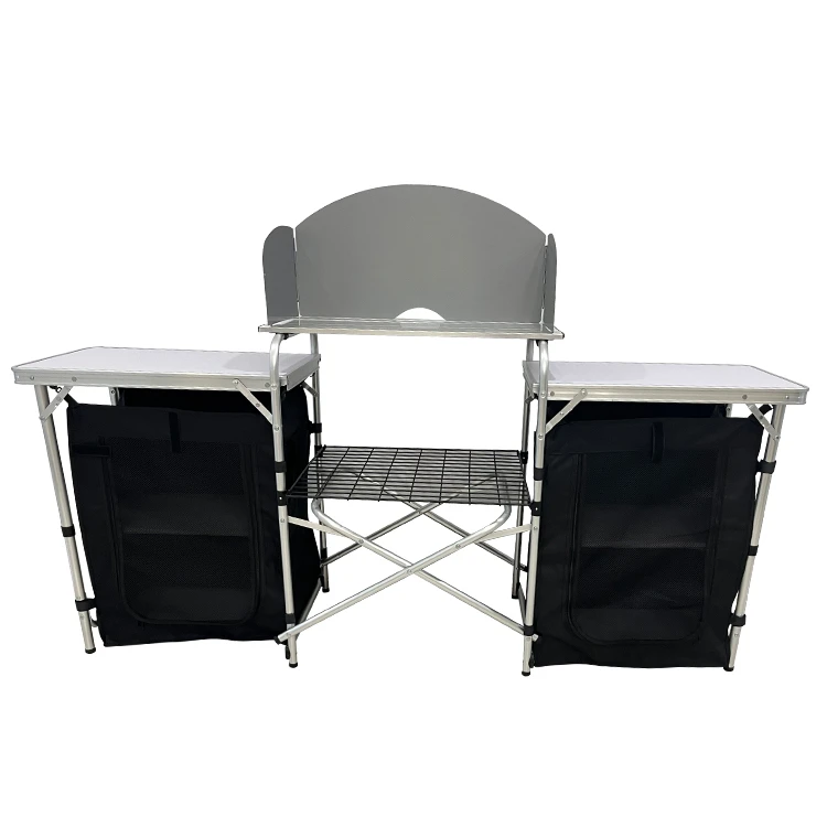 Outdoor Camping Kitchen Table - Açık Hava Kampı Alüminyum Portatif Mutfak