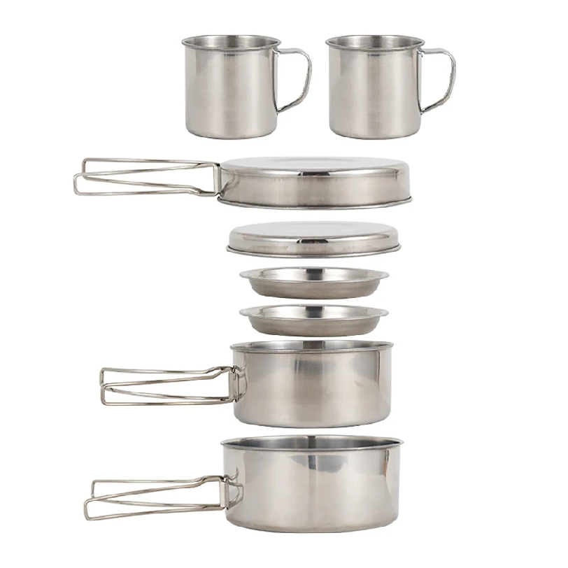 8 adet/takım kamp tencere seti - Outdoor Camping Kitchen Table incelemesi ve fiyatı