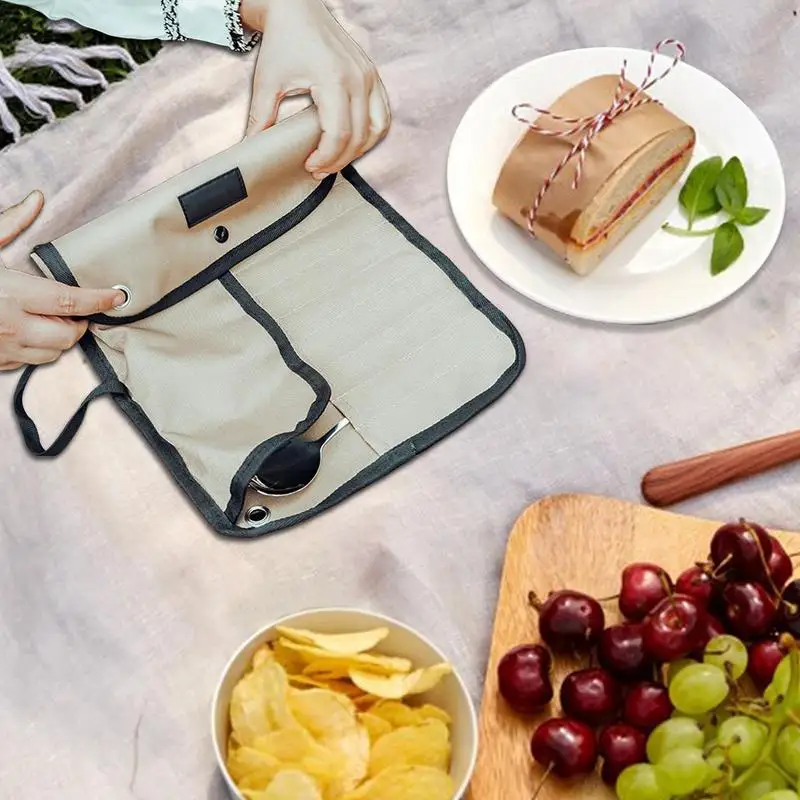Kamp Çatal Bıçak Rulo Çantası  - Outdoor Camping Utensils incelemesi ve fiyatı
