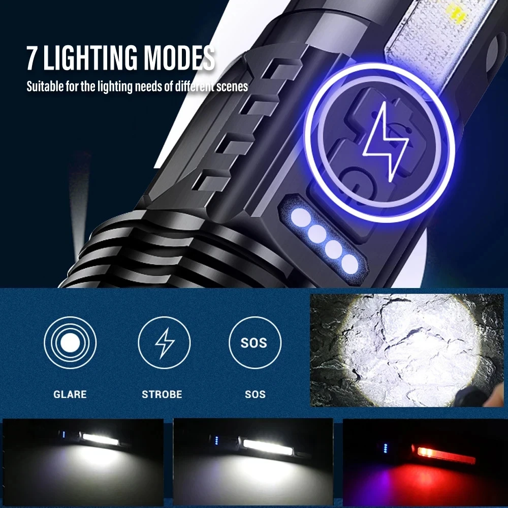 Güçlü LED El Feneri Şarj Edile - Outdoor Camping And Fishing incelemesi ve fiyatı