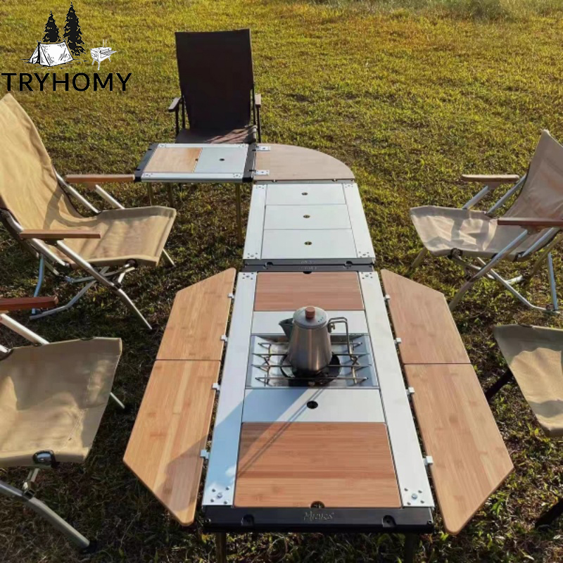 Tryhomy IGT Masa Bambu Uzatma  - Outdoor Camping Kitchen Table incelemesi ve fiyatı