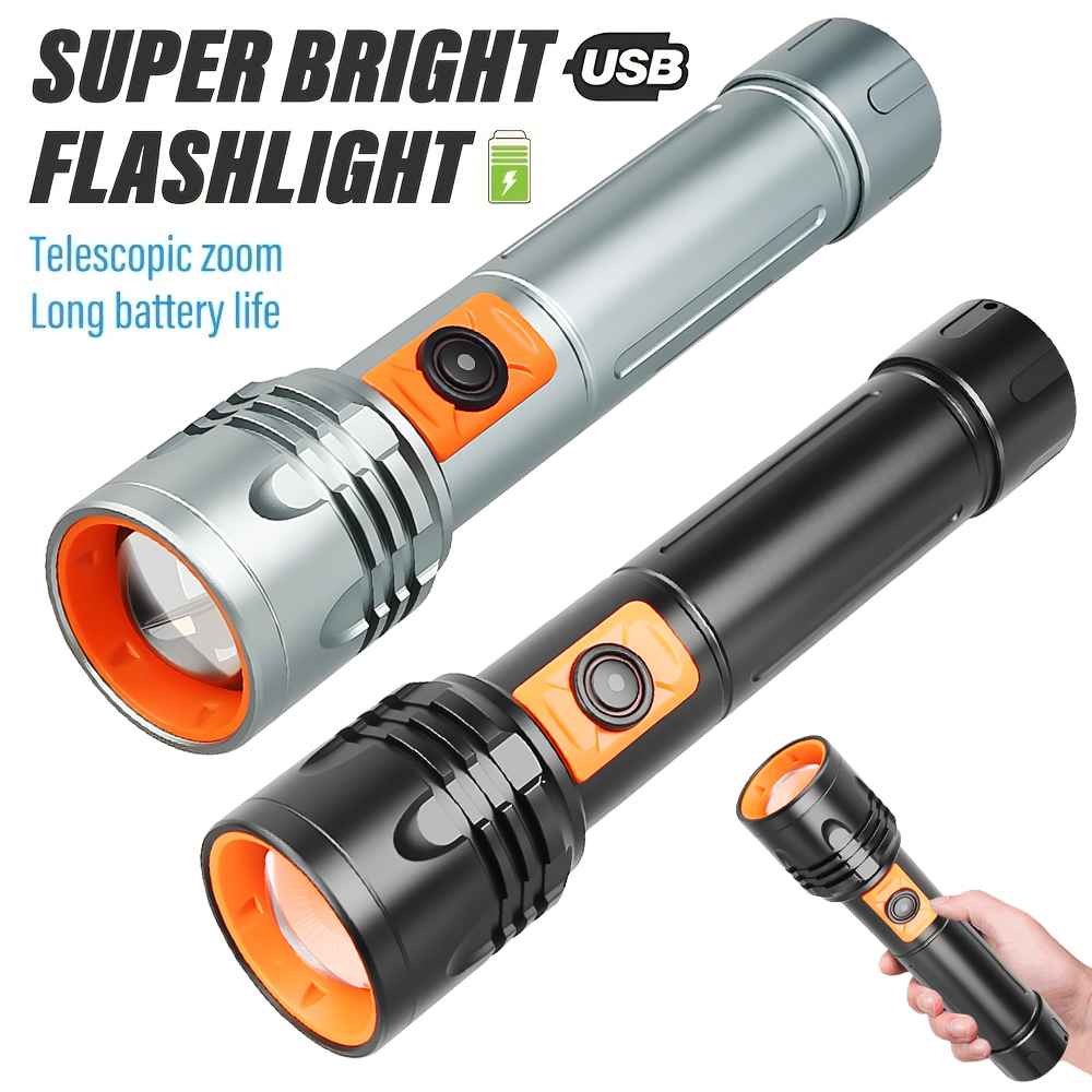 Yüksek Güçlü LED El Feneri USB - Outdoor Camping And Fishing incelemesi ve fiyatı