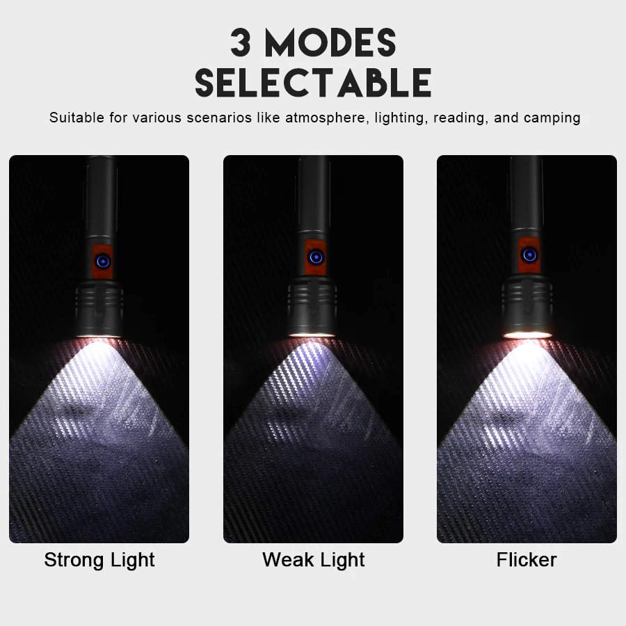 Yüksek Güçlü LED El Feneri USB - Outdoor Camping And Fishing incelemesi ve fiyatı