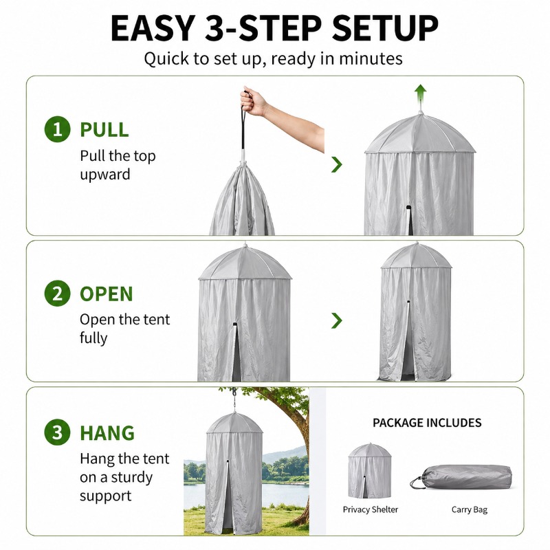 Açık Hava Gizlilik Barınağı Ta - Outdoor Camping Automatic Quick Opening Tent incelemesi ve fiyatı
