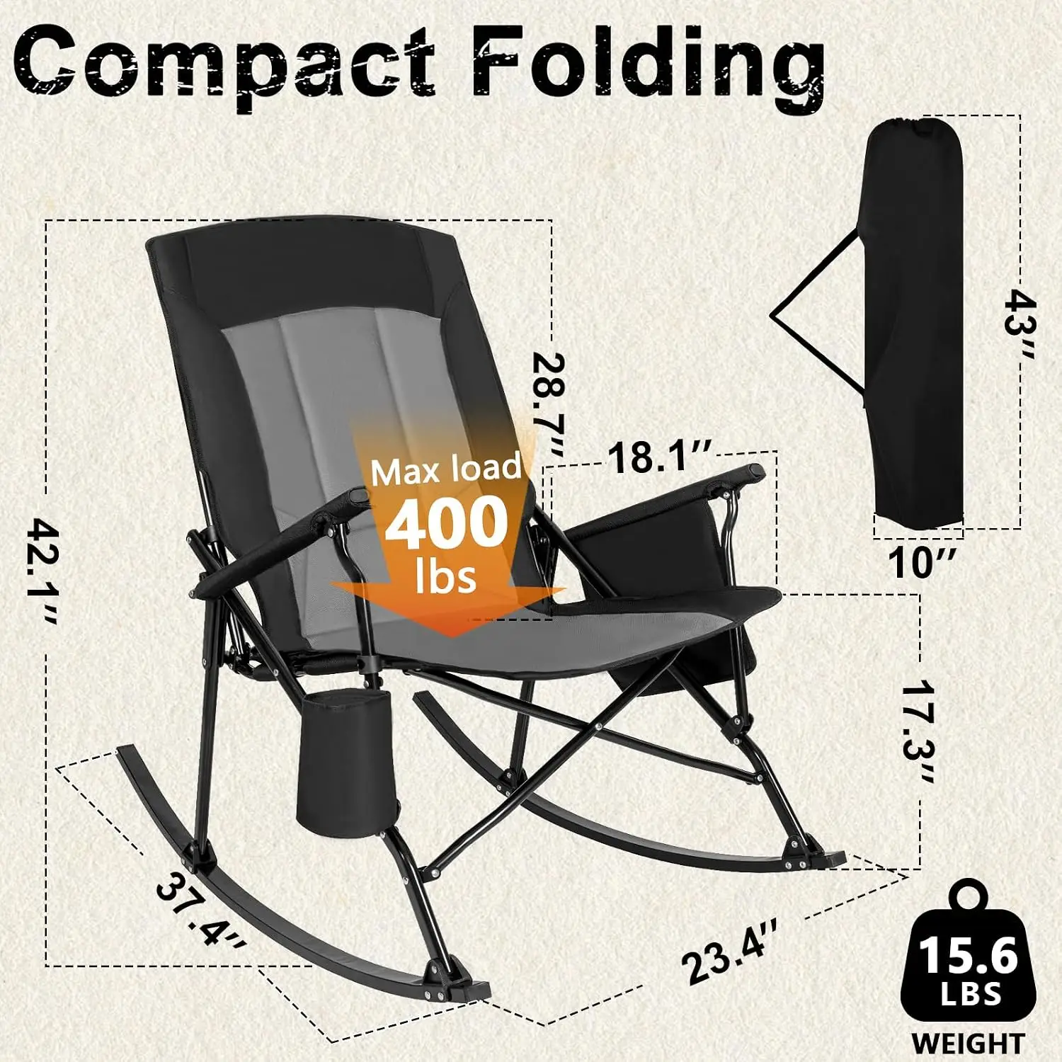 2'li Paket Yüksek Sırtlı Taşın - Outdoor Camping Rocker incelemesi ve fiyatı