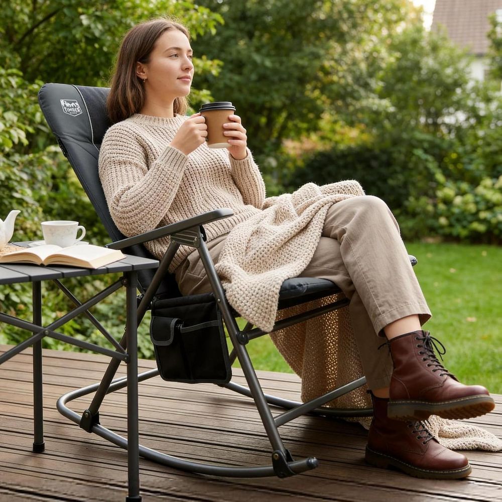 Büyük Boy Katlanır Sallanan Ka - Outdoor Camping Rocker incelemesi ve fiyatı