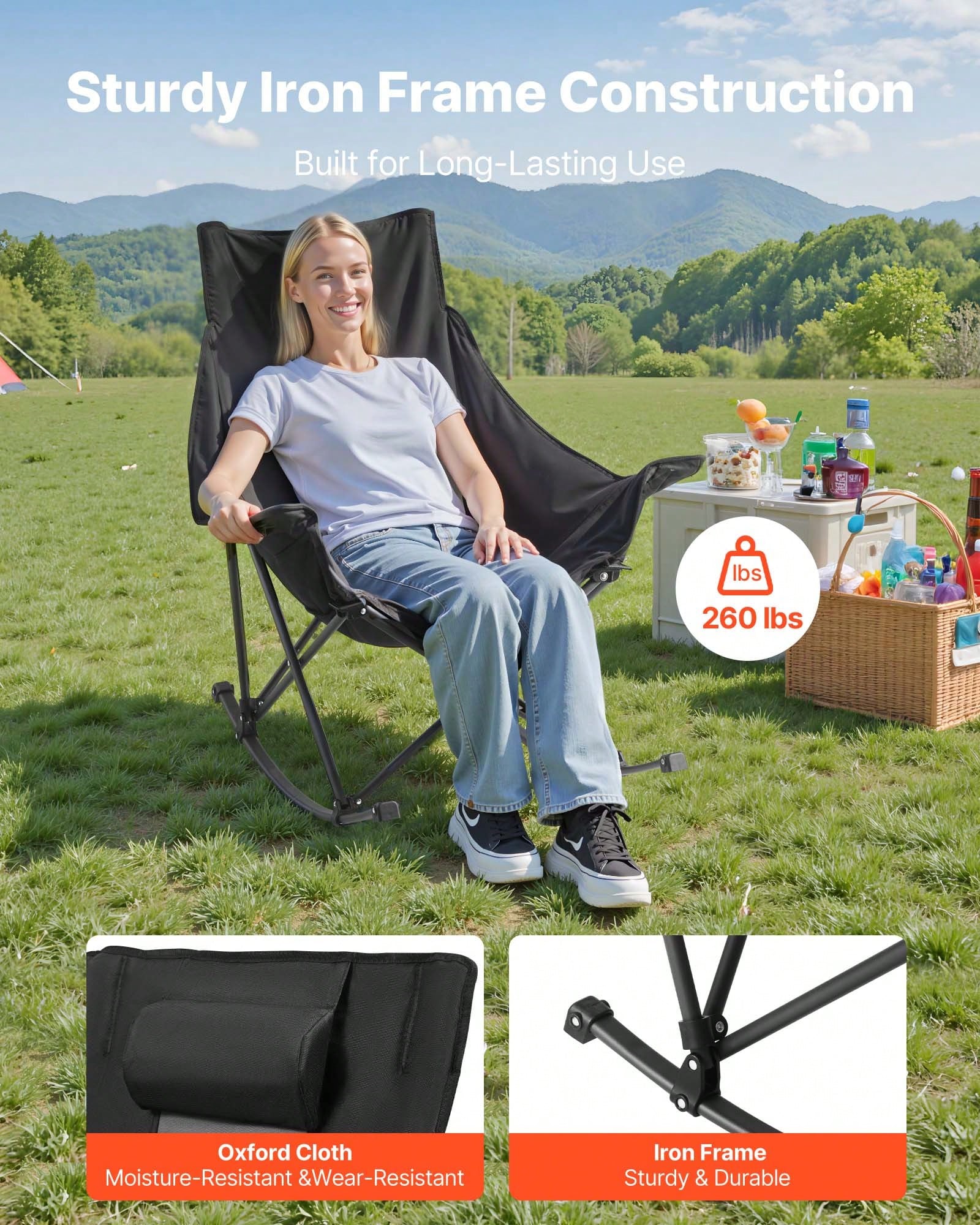 Sallanan Kamp Sandalyesi, Taşı - Outdoor Camping Rocker incelemesi ve fiyatı
