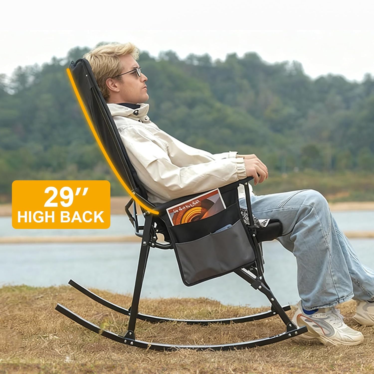 Yüksek Sırtlı Taşınabilir Sall - Outdoor Camping Rocker incelemesi ve fiyatı