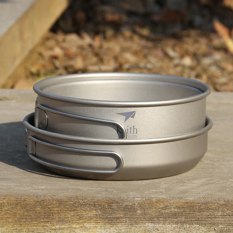 Keith 3 ADET Titanyum Tencere  - Outdoor Camping Kitchen Table incelemesi ve fiyatı