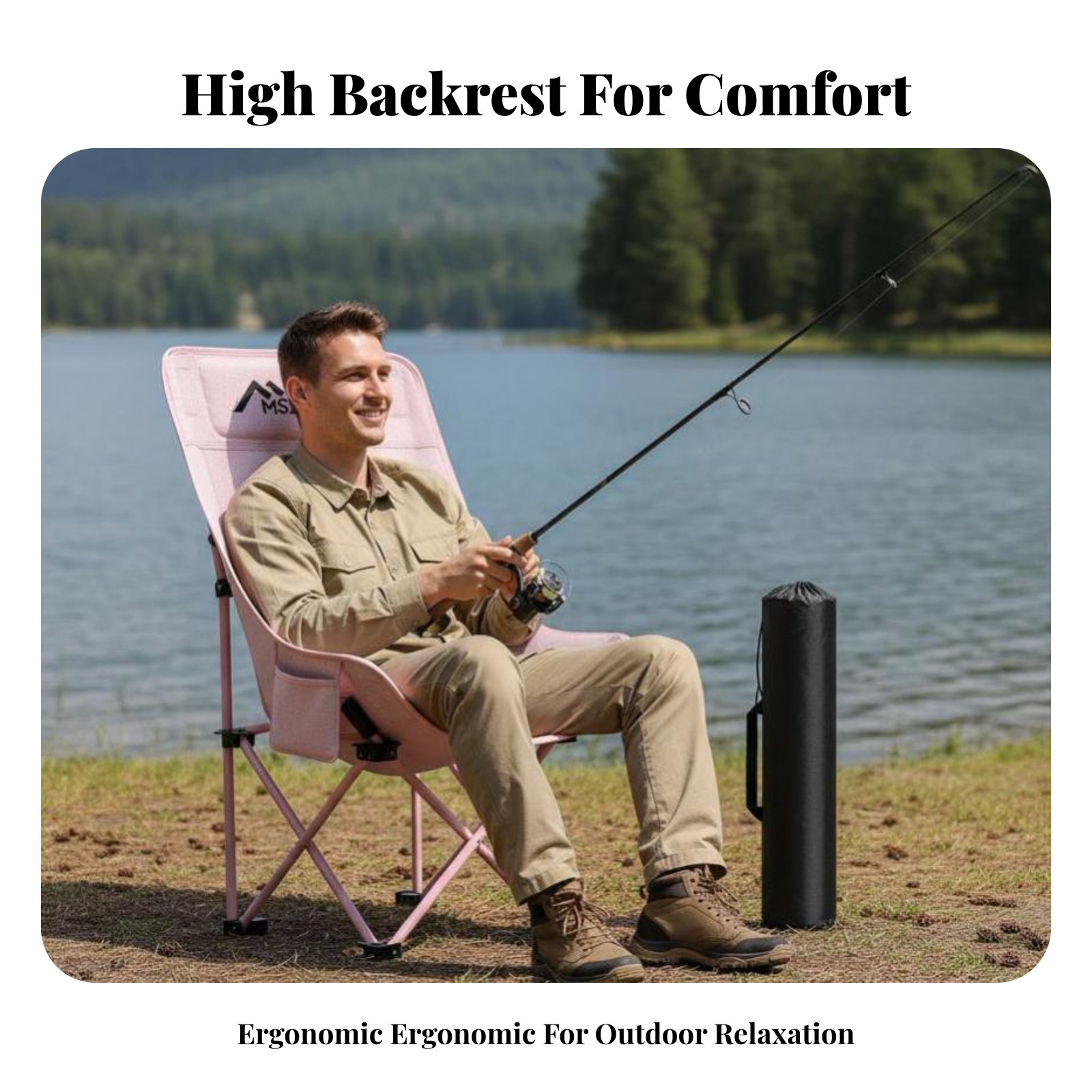 Katlanabilir Örgü Yüksek Sırtl - Outdoor Camping Recliner incelemesi ve fiyatı