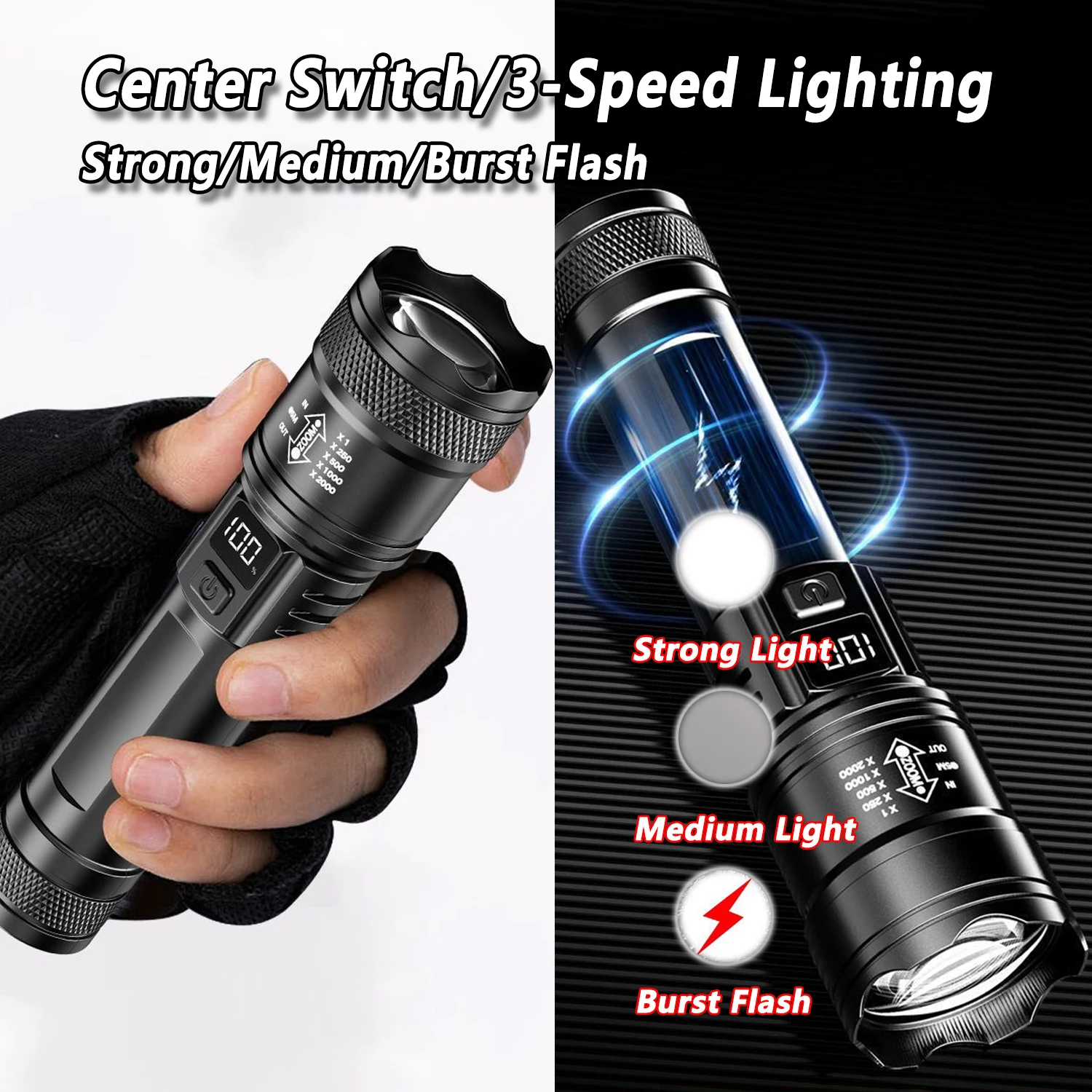Ultra Parlak LED El Feneri 200 - Outdoor Camping And Fishing incelemesi ve fiyatı