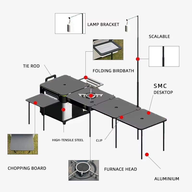 Yüksek Kaliteli Açık Hava Taşı - Outdoor Camping Kitchen Table incelemesi ve fiyatı