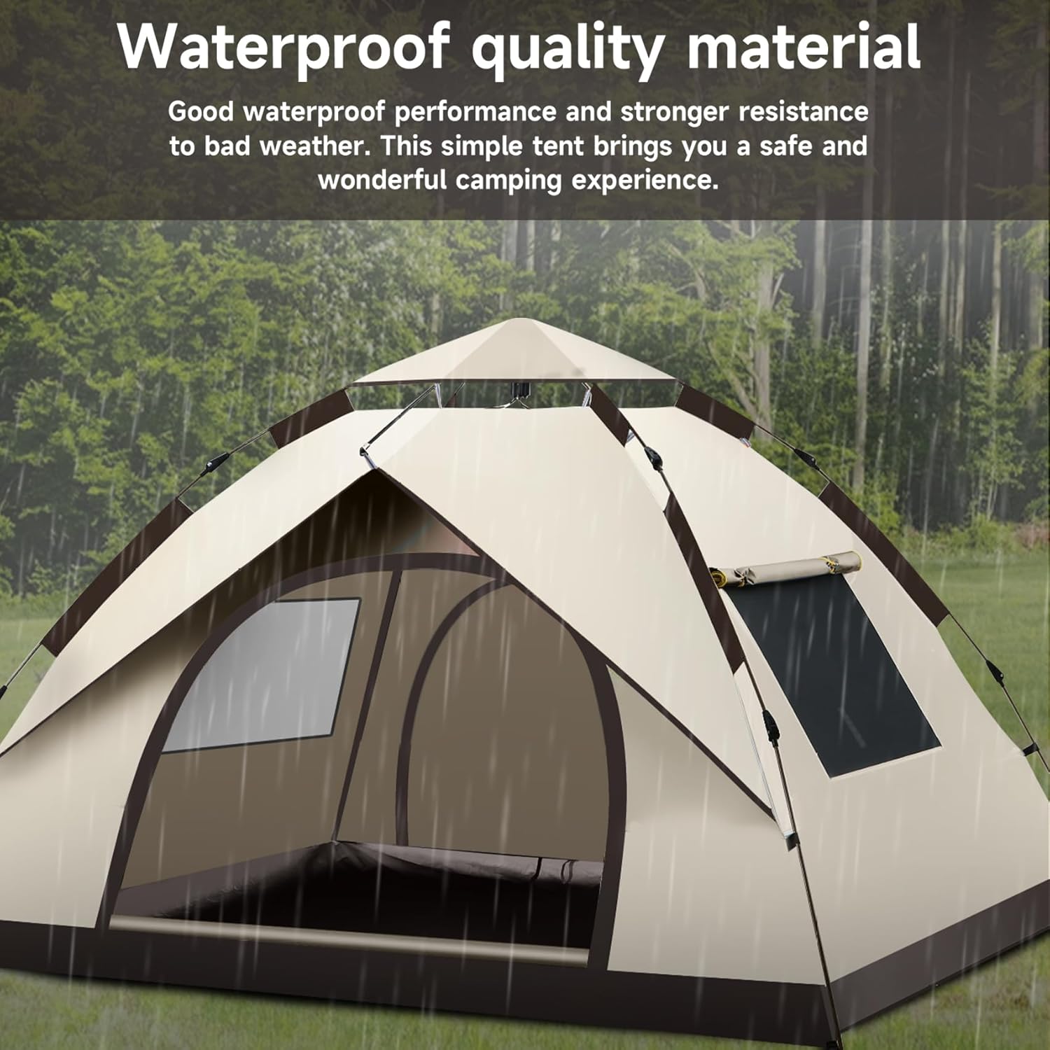 3-4 Kişilik Su Geçirmez Kamp Ç - Outdoor Camping Automatic Quick Opening Tent incelemesi ve fiyatı