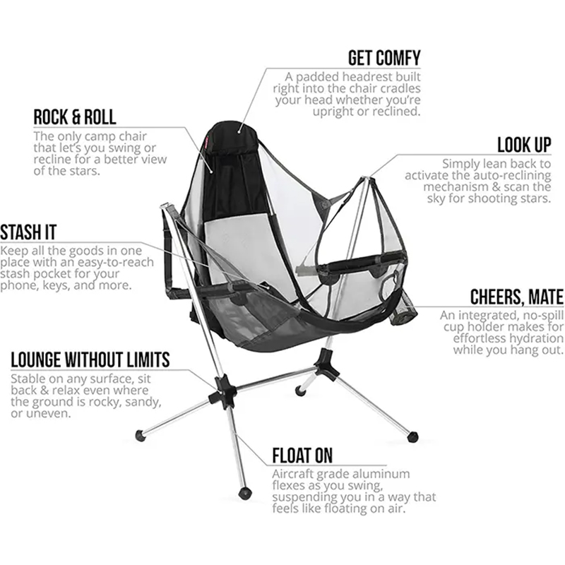 Taşınabilir Alüminyum Plaj Kat - Outdoor Camping Rocking Chair incelemesi ve fiyatı