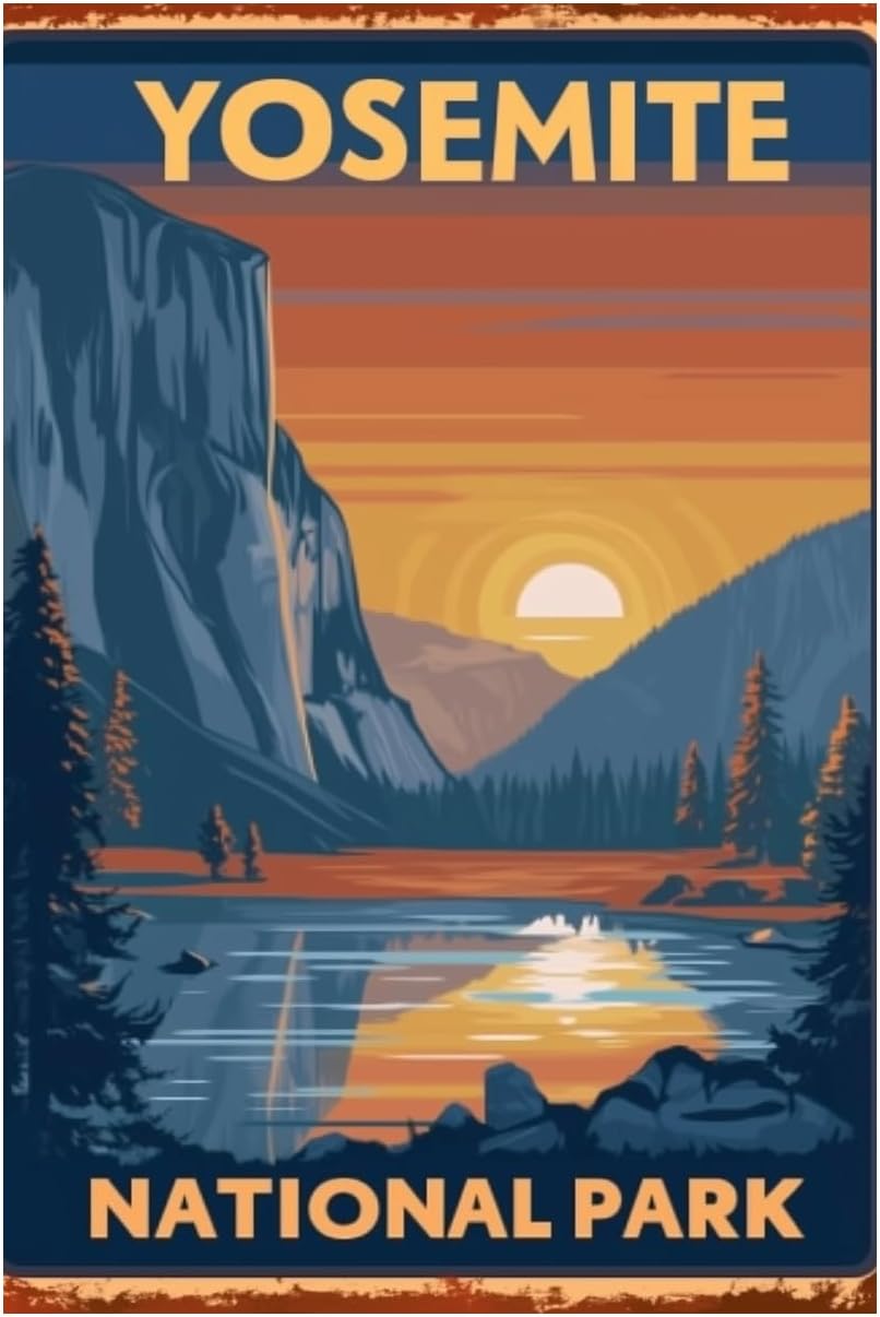 Yürüyüş-Kampçılık Metal Tabela - Outdoor Camping Yosemite incelemesi ve fiyatı