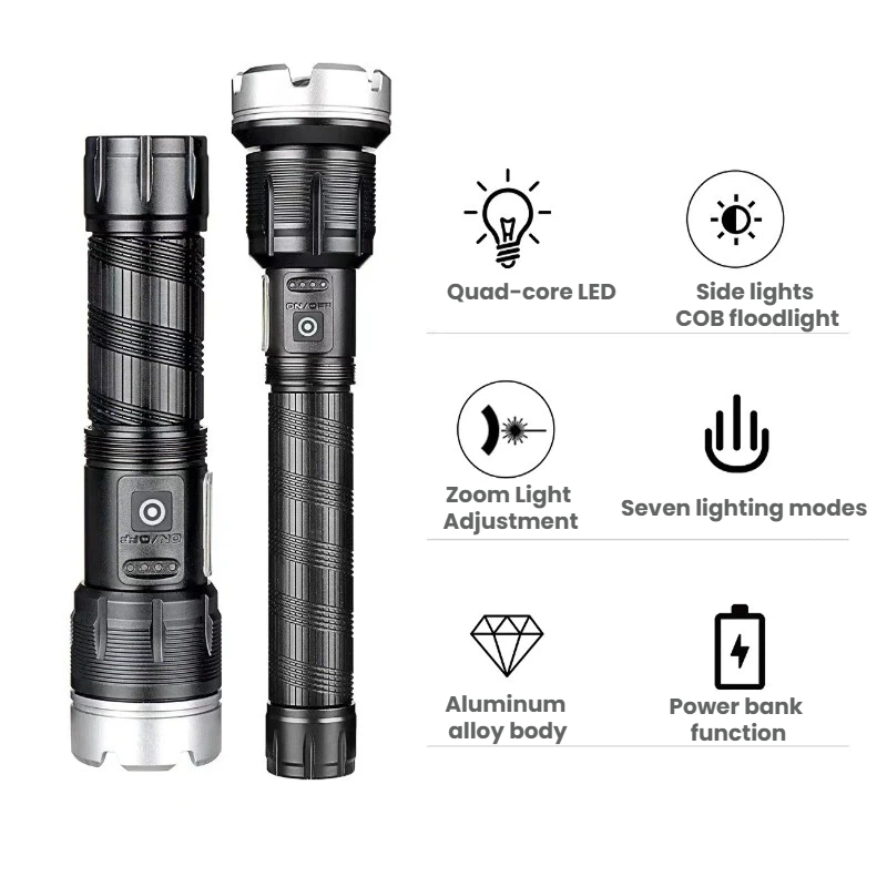 Yüksek güçlü LED El Feneri Tel - Outdoor Camping And Fishing incelemesi ve fiyatı